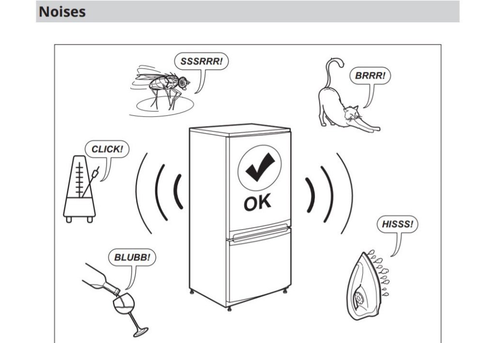 Snapshot from IKEA SMÅFRUSEN fridge product manual