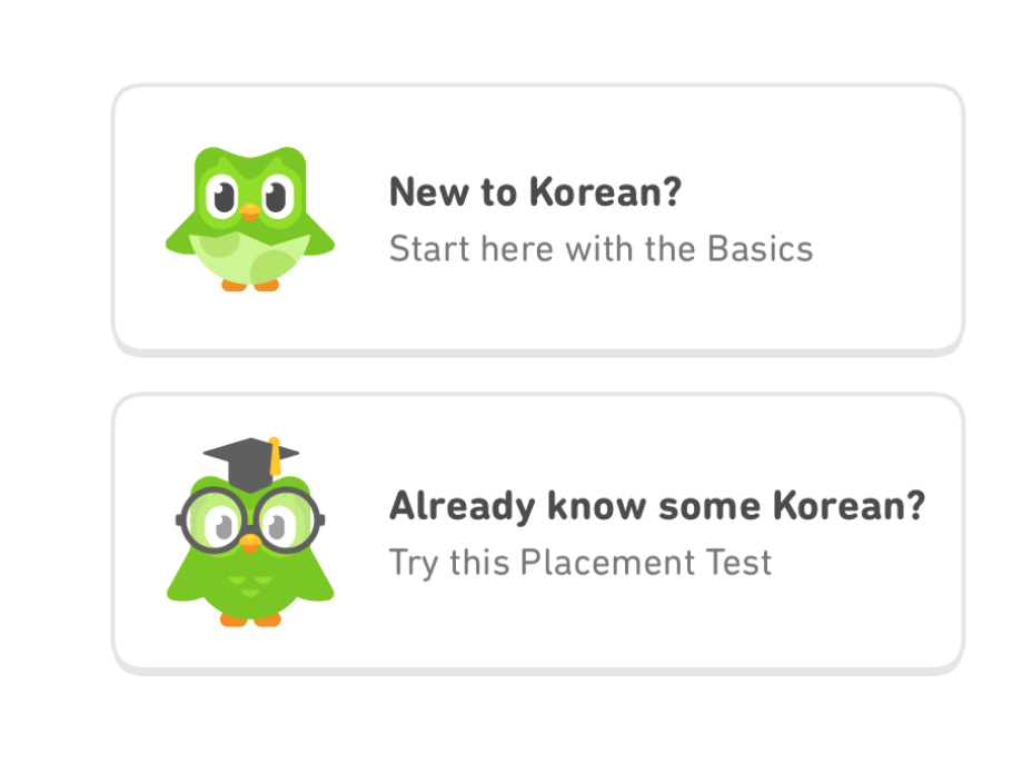 Example by Duolingo 