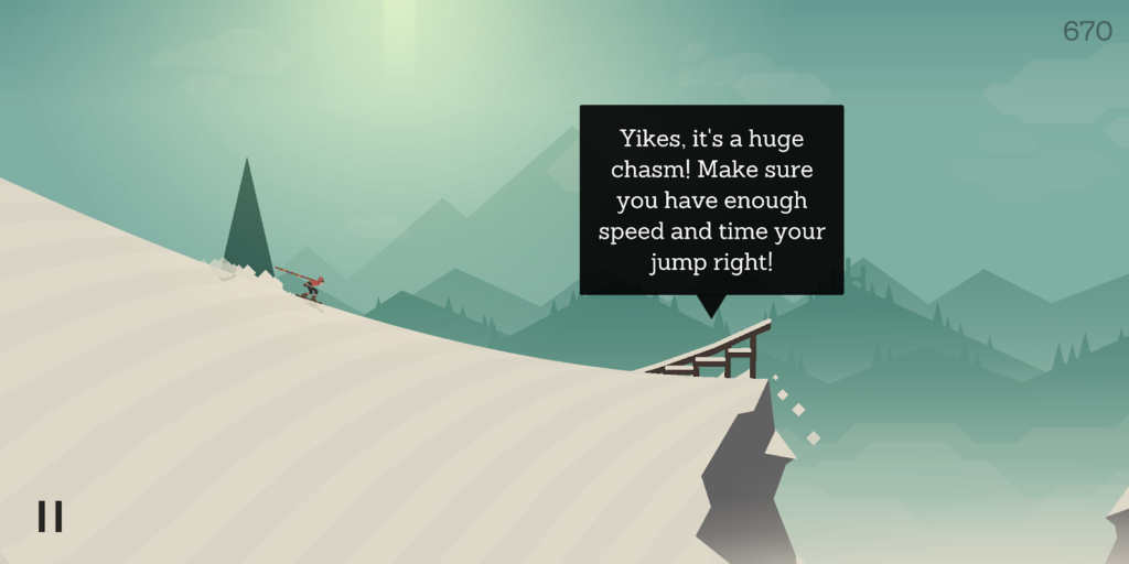 Alto’s Adventure microcopy