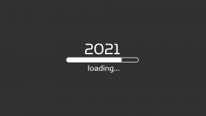 Picture with the text "2021 is loading"