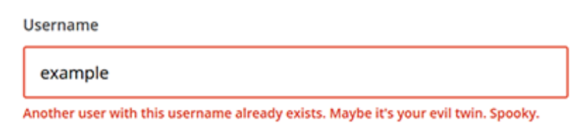 error message by mailchimp